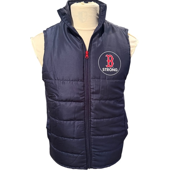 BOSTON RED SOX Adult Puffer Puffy Vest Size M, NWT - Picture 1 of 5